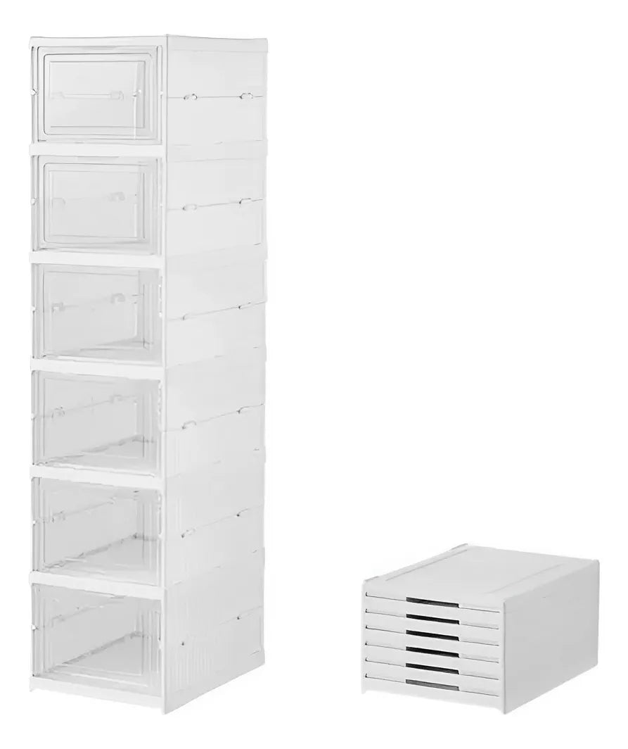 Zapatero Organizador 6 Niveles Plegable Almacenamiento Exhibicion
