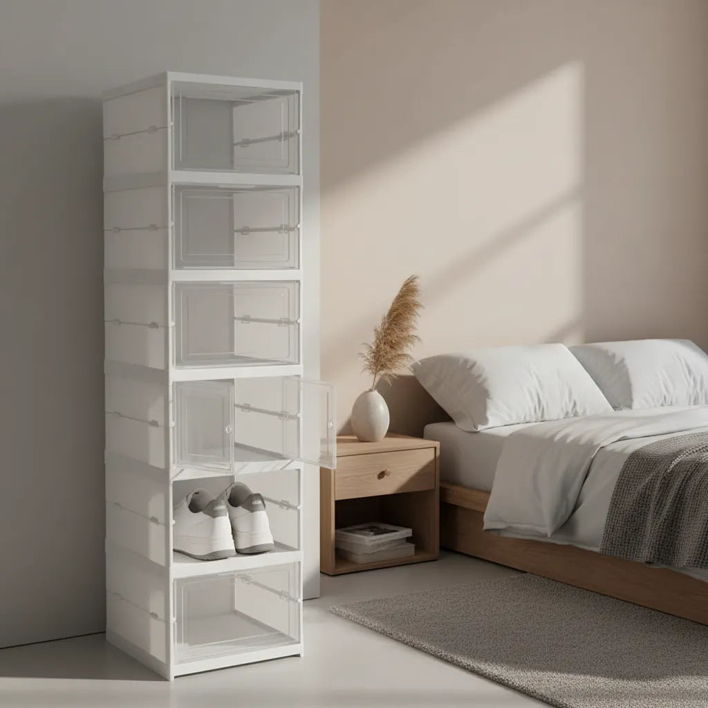 Zapatero Organizador 6 Niveles Plegable Almacenamiento Exhibicion