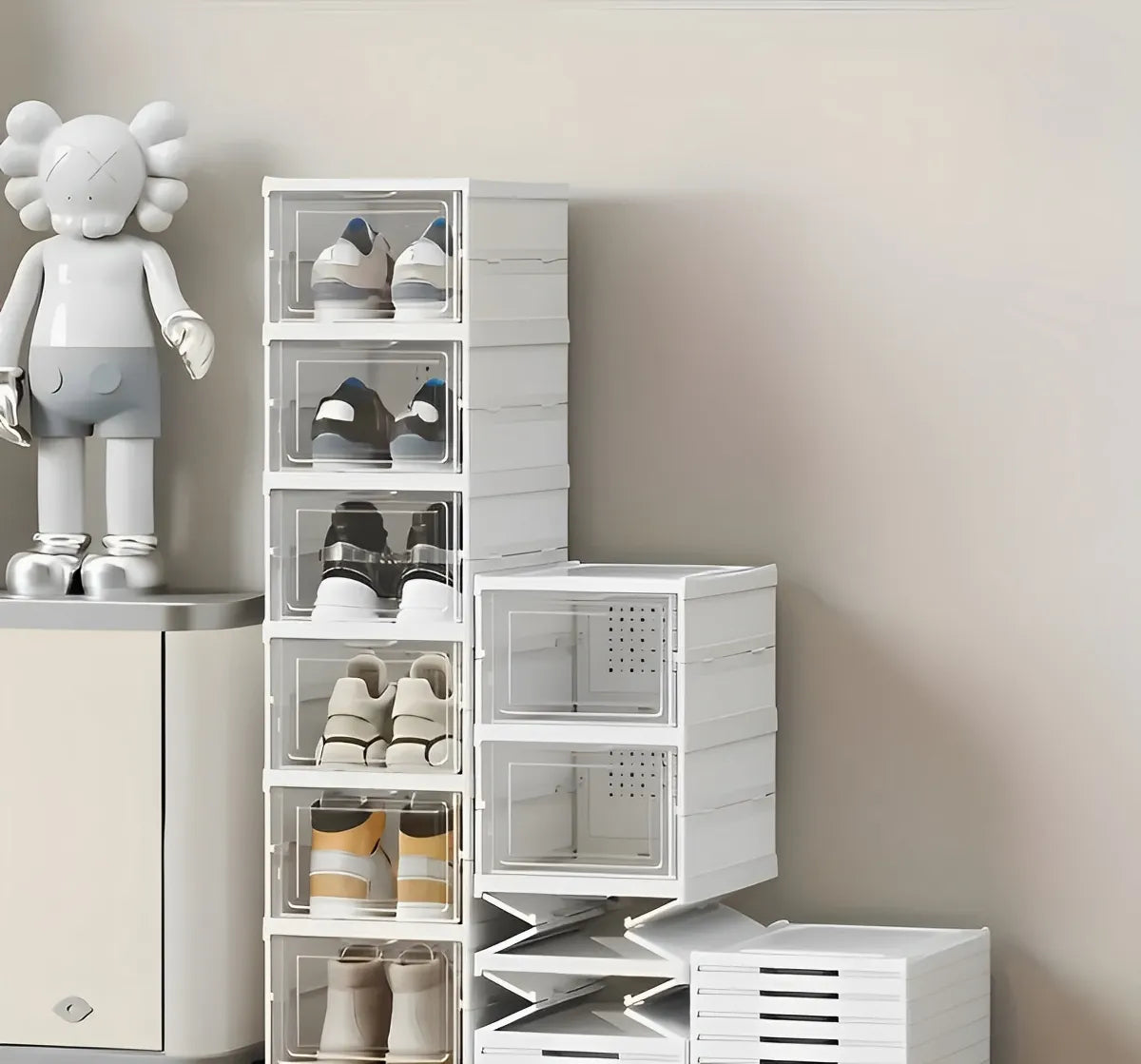 Zapatero Organizador 6 Niveles Plegable Almacenamiento Exhibicion