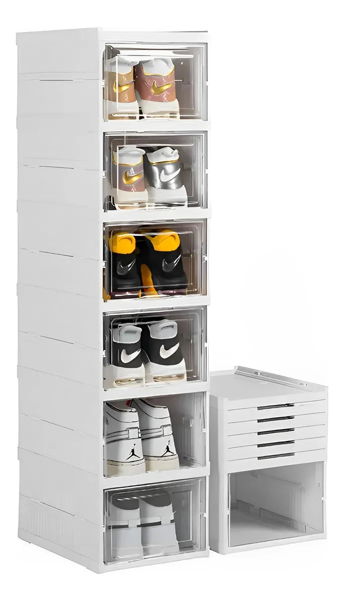 Zapatero Organizador 6 Niveles Plegable Almacenamiento Exhibicion