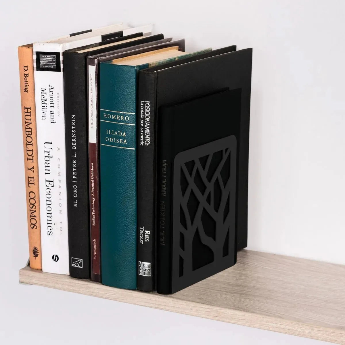 Sujetalibros, Soporte De Libros Metalico Diseño Arbol Seco