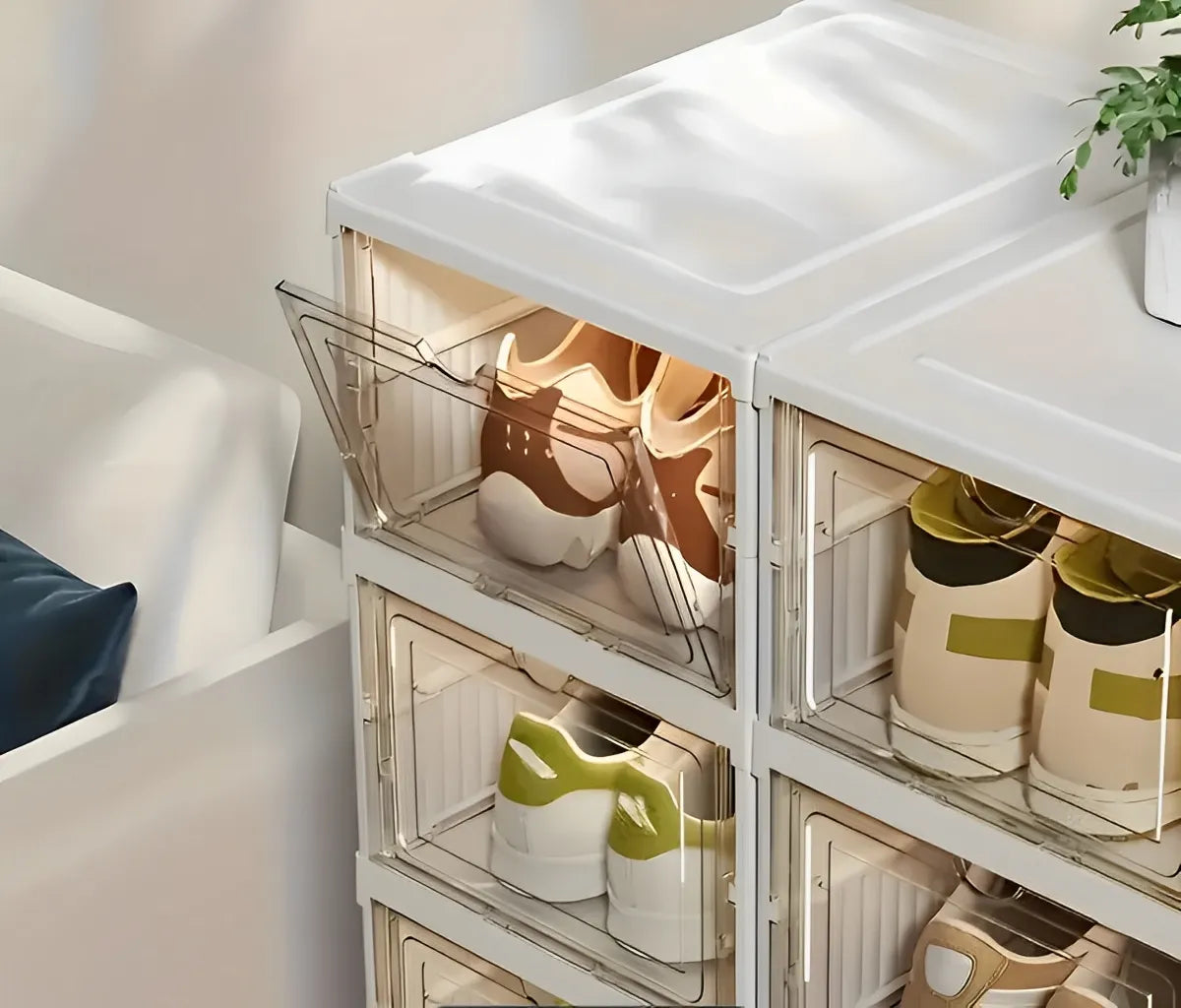 Zapatero Organizador 6 Niveles Plegable Almacenamiento Exhibicion